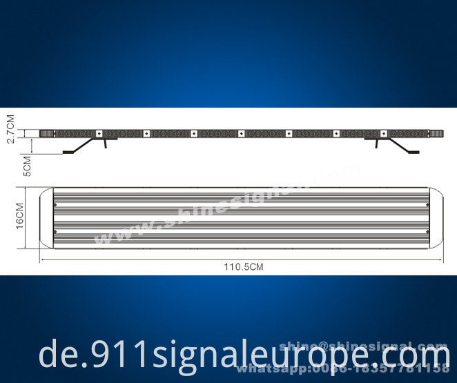 Super Thin Police Emergency Rescue Wrecker LED Warning Lightbar